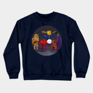 The Nightshades – amusing cartoon of a veggie music band Crewneck Sweatshirt